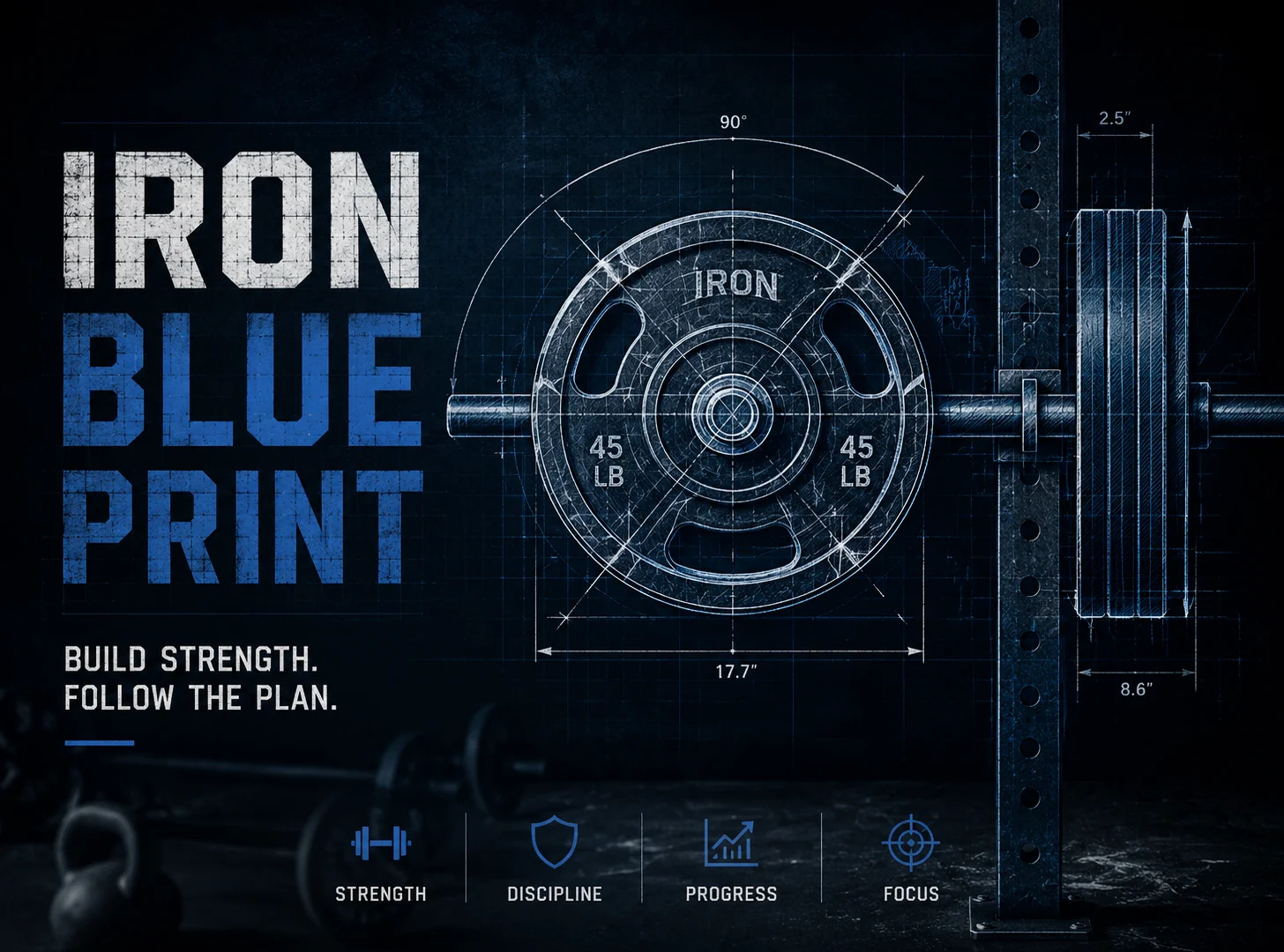 Iron Blueprint — 4 weeks, classic linear level, powerlifting workout program | Hyprform